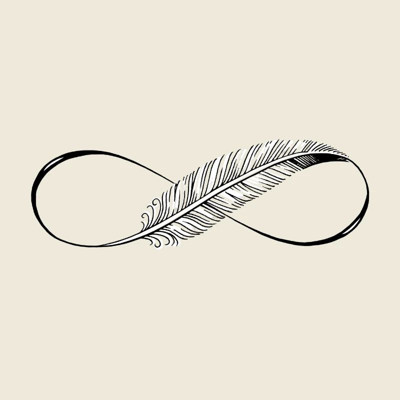 Cute Lines Infinity Feder