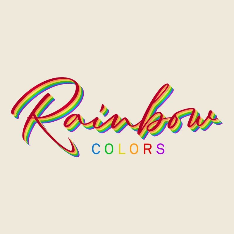rainbow colors