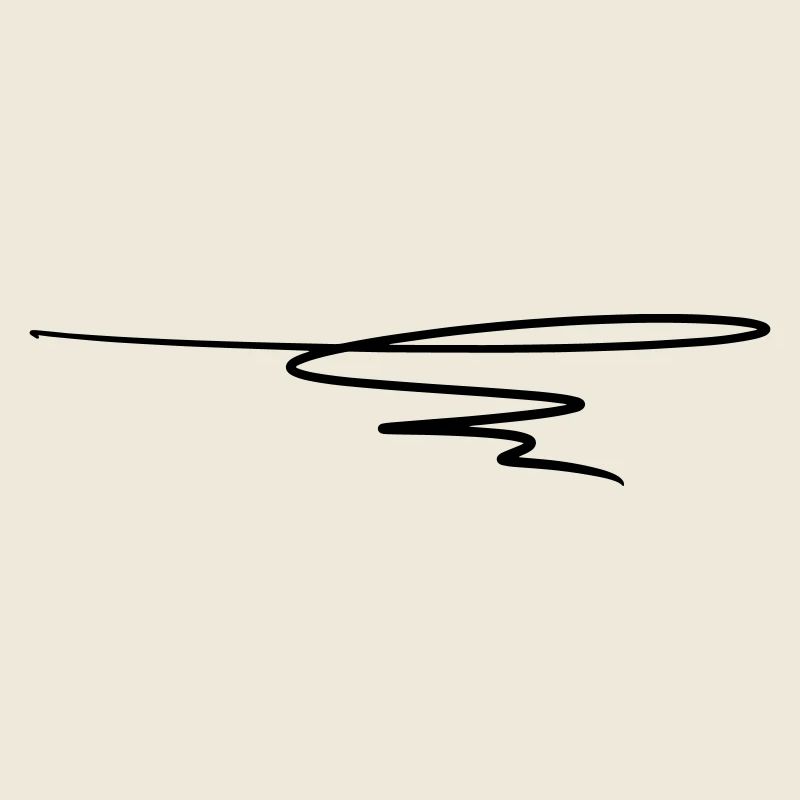 Decorative line. Text decoration. Hand drawn.