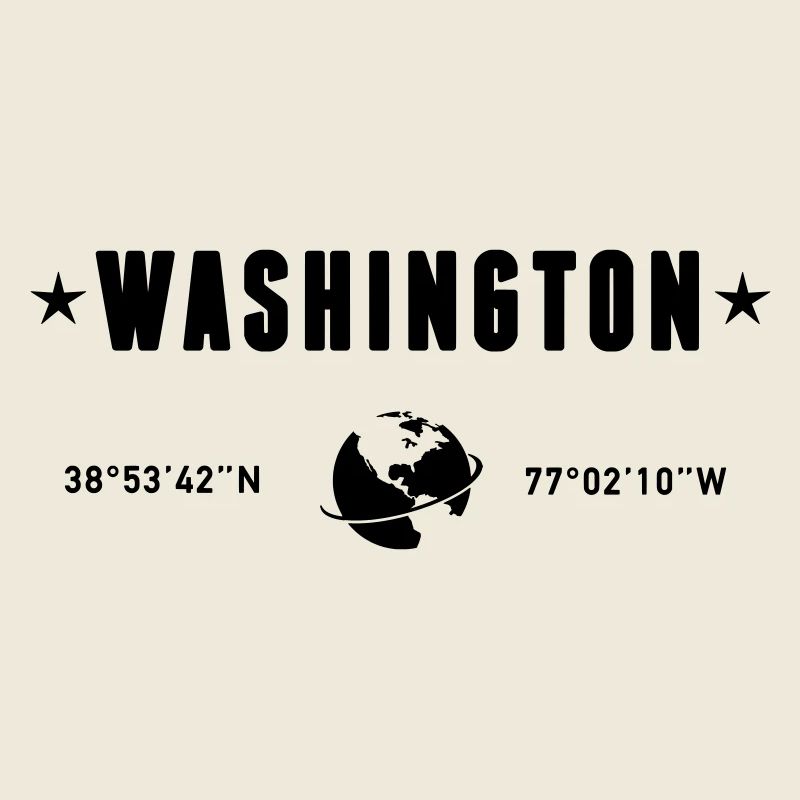 Washington DC Coordonnées de la planète Terre