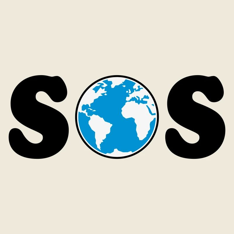 SOS – Earth Day / Klimawandel (B / 3C / SVG)