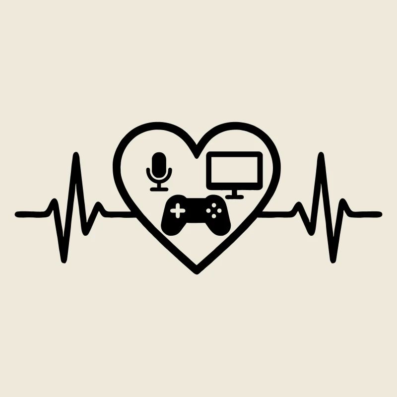 Streaming Gamer Herz Mikro Bildschirm Controller