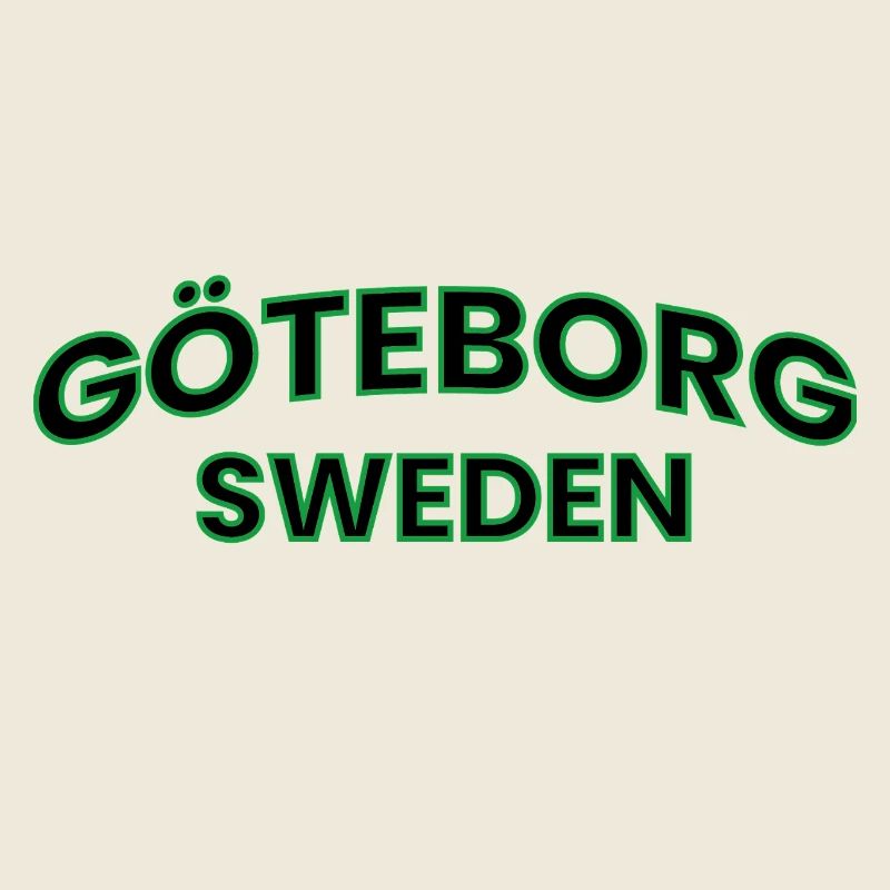 Göteborg en contour vert