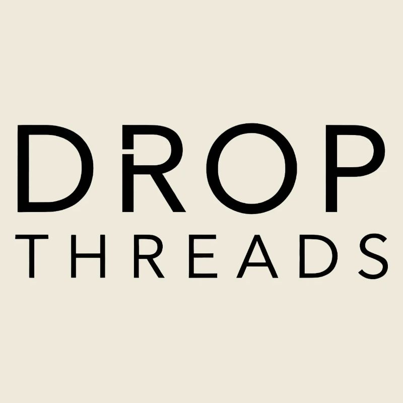 Drop Threads : Typographie minimaliste