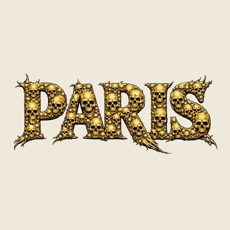 PARIS Schädel-Schrift