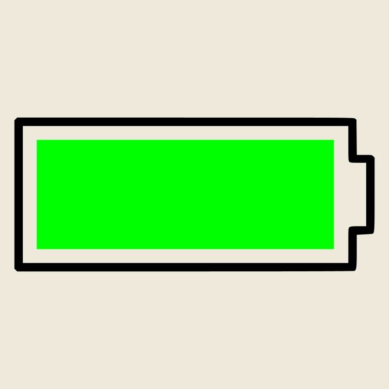 Batterie de conception de bloc vert néon pleine énergie