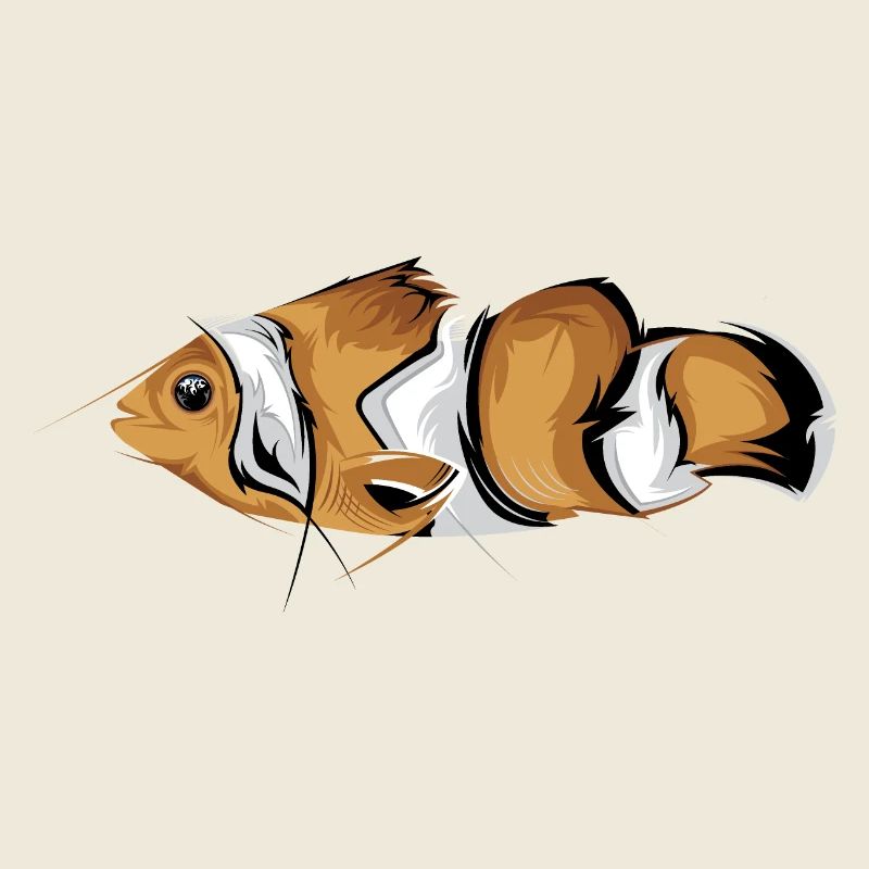 clownfish clown poisson poisson icône couleurs graphique