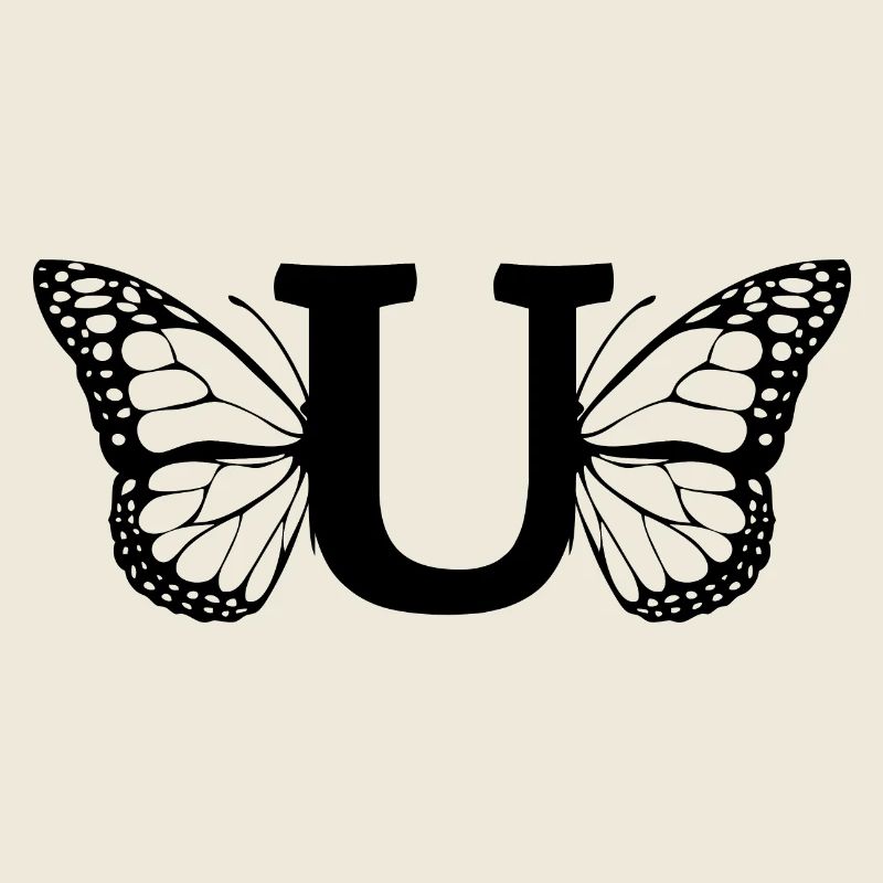 lettre u papillon
