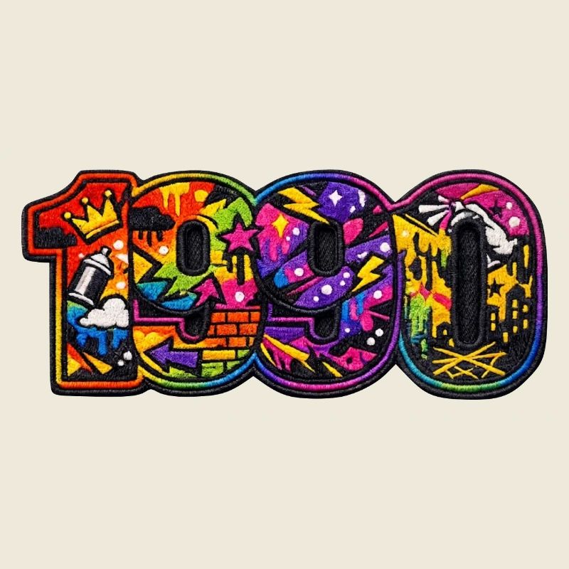 1990 Graffiti Coloré Urbain