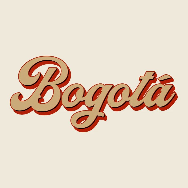 Bogotá Retro Script Schriftzug