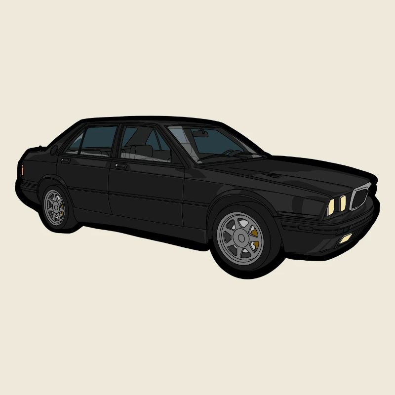 Schwarzer Oldtimer Sedan