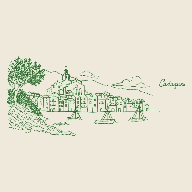 Village côtier vert, Cadaques