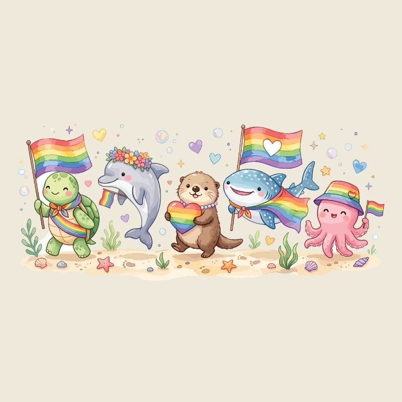 LGBTQ-Pride-Monat – Regenbogentiere
