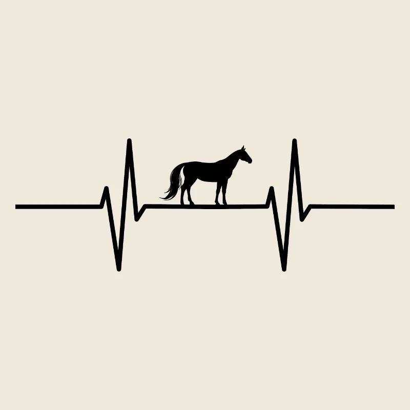Herzschlag mit Pferd