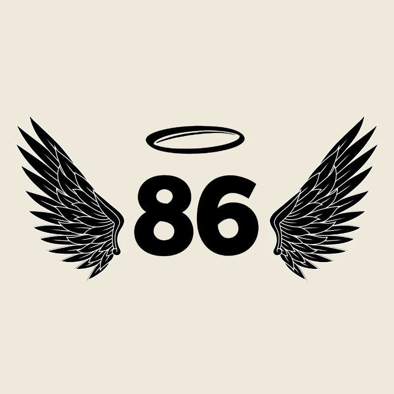 Numéro 86 ange - 86e anniversaire ailes