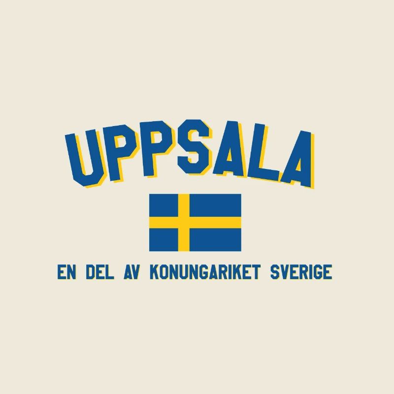 Logo d’Uppsala avec drapeau
