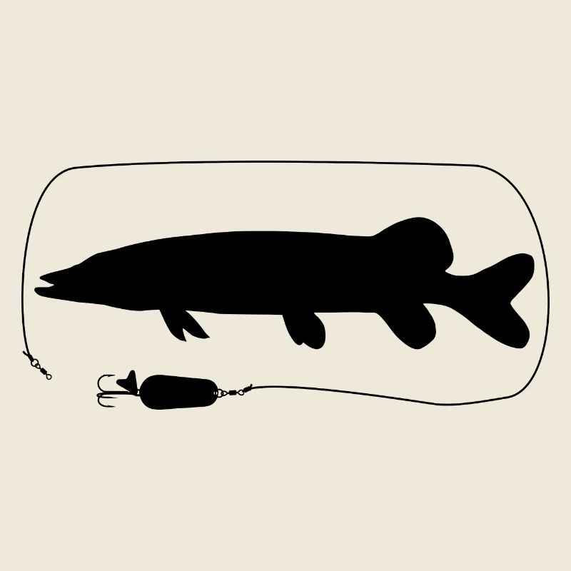 Hecht mit Löffelblinker