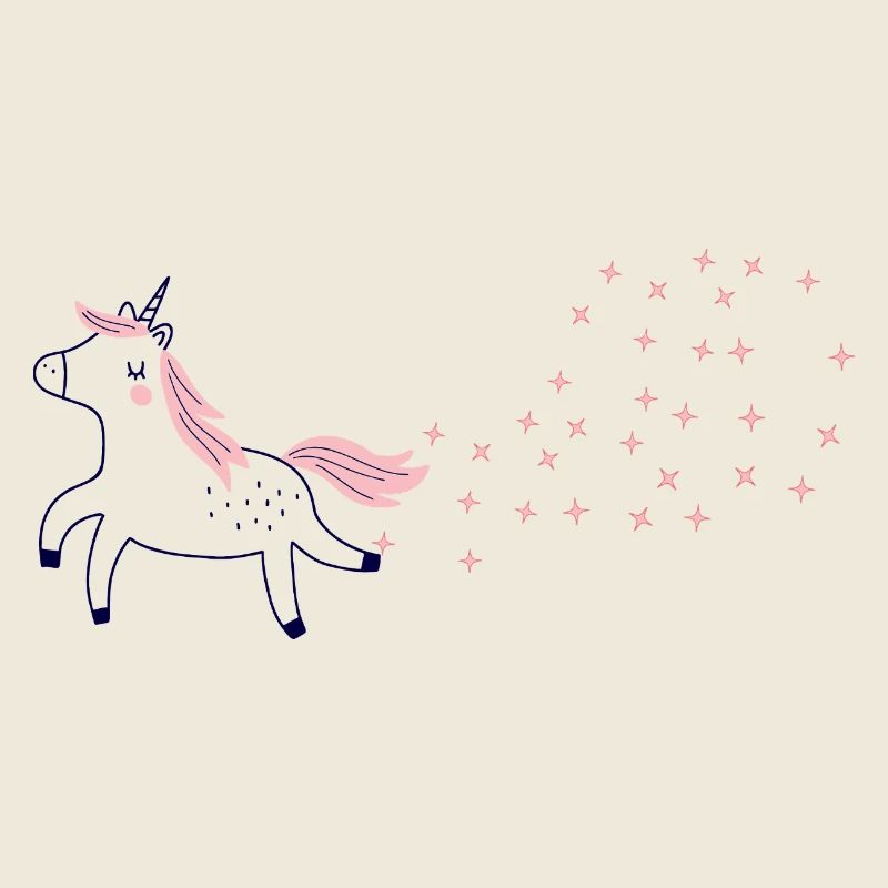 Glitzer-Pupsendes Einhorn