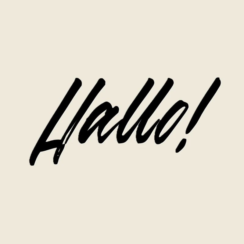 Peint à la main Hello Design pour les vêtements