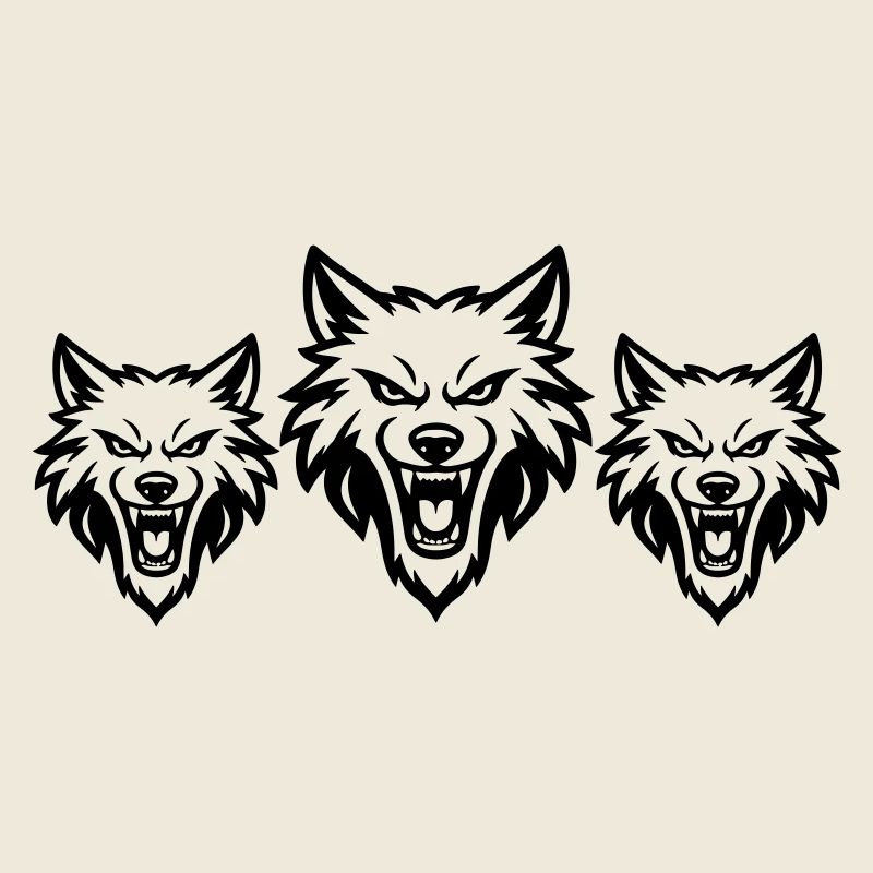 Meute d’équipe de loups