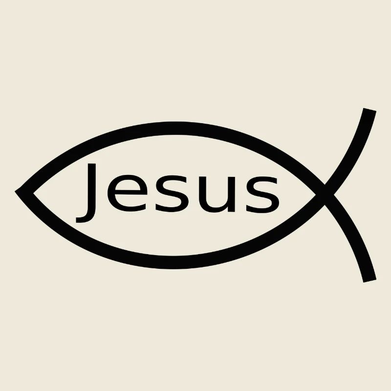 Jesus fish black Ichthys fish fish
