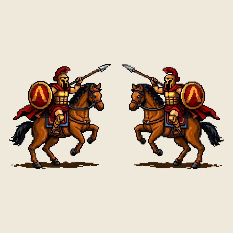 Duel équestre spartiate