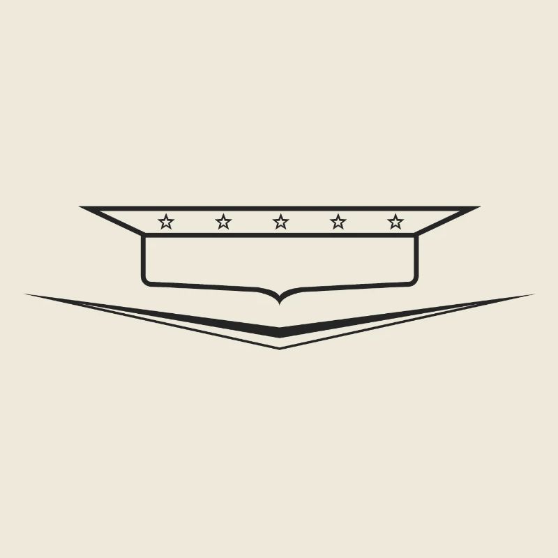 Classic Car Emblem frame empty, design yourself