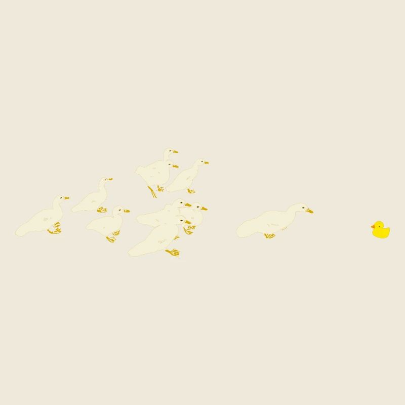 Ducks and rubber ducks