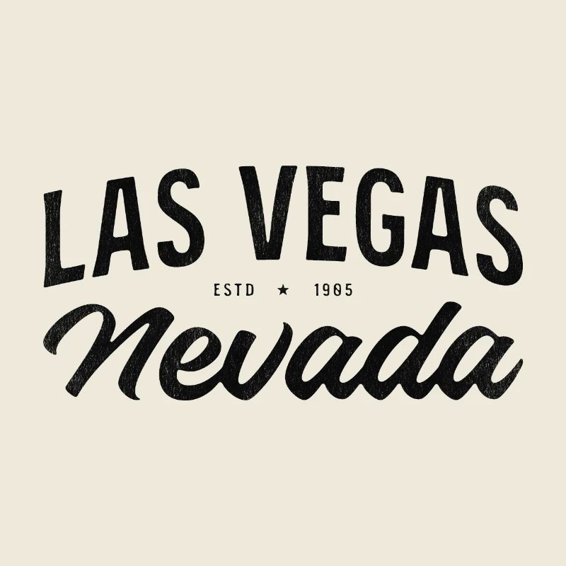 Las Vegas Nevada Estd 1985 Script