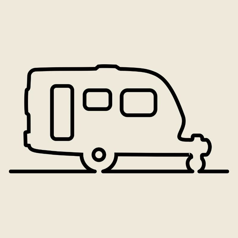 Caravane - Contour - forme moderne