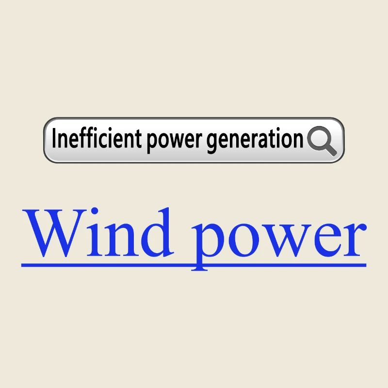 Windkraft Ineffiziente Stromerzeugung