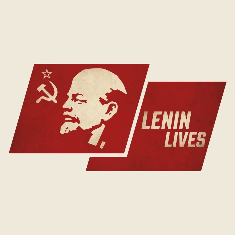 Lenin lebt Flagge