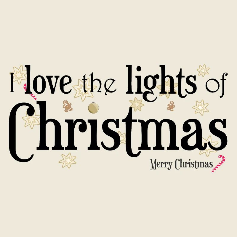 Ich liebe Weihnachtslichter, Englisch
