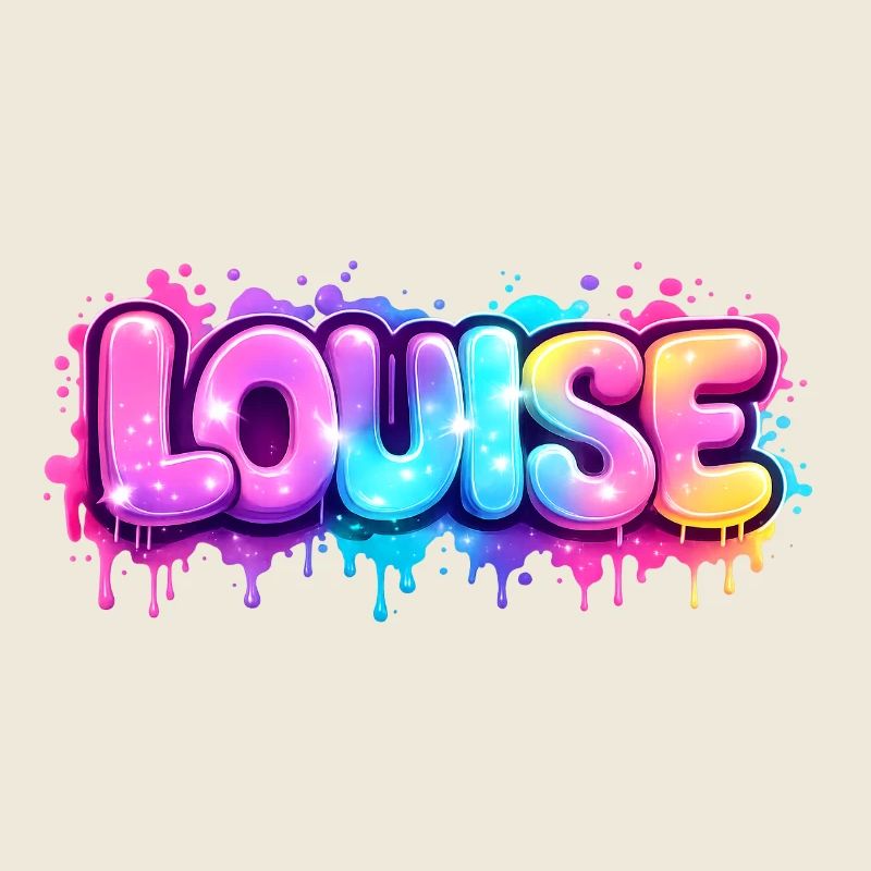 LOUISE GRAFFITI NAME FOR PERFECT GIFT PRINTABLE