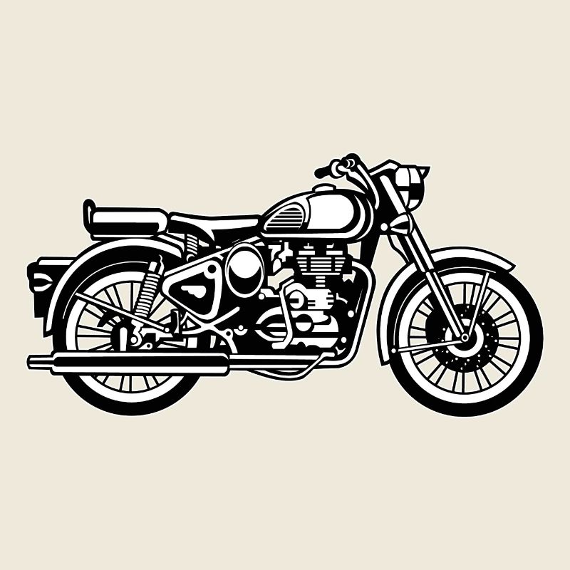 Motorrad / Motorcycle 02_schwarz weiß