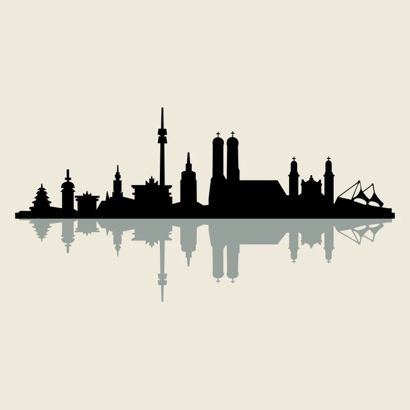 Skyline München Spiegelung
