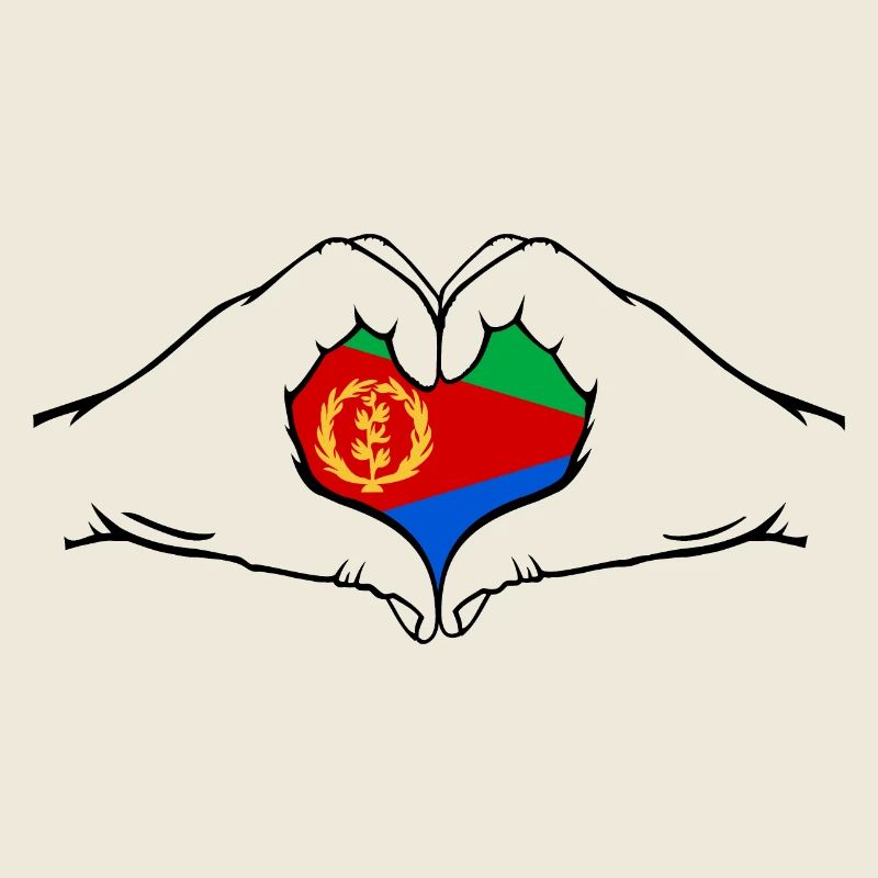 Eritrea Heart Shape