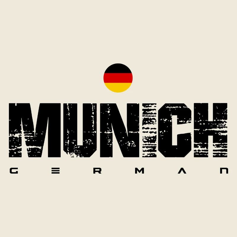 German Flag Circular Emblem