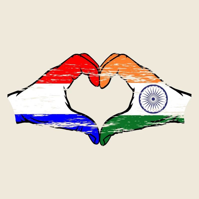 Holland India Hands Heart Shape Used