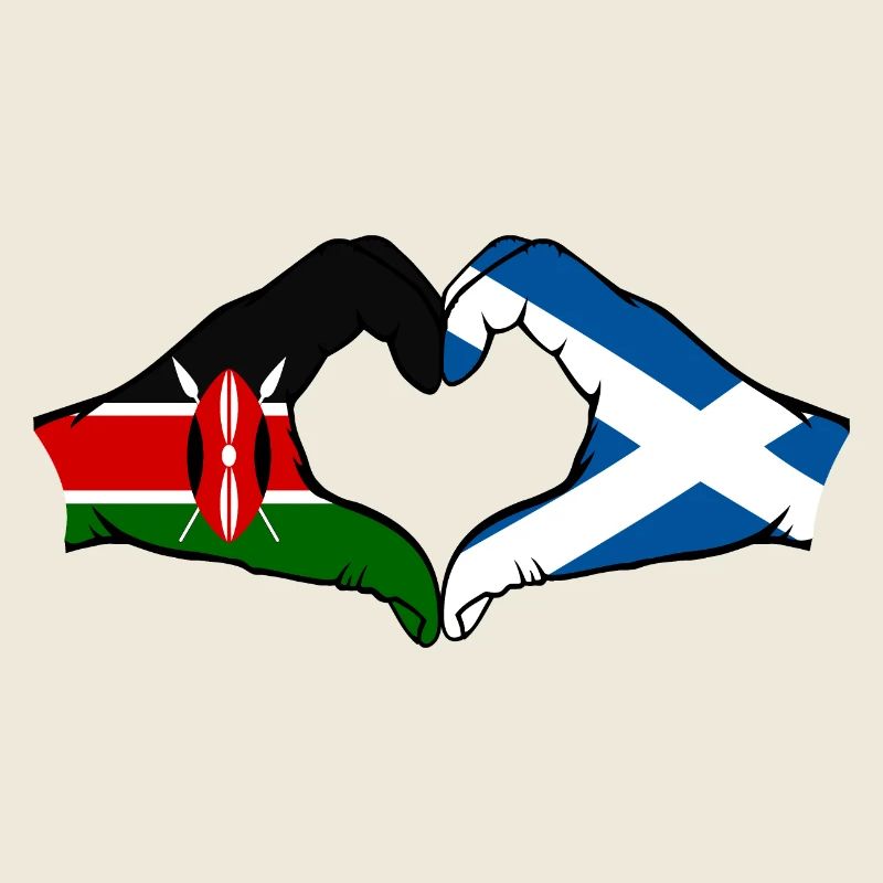 Kenya Ecosse mains en forme de coeur