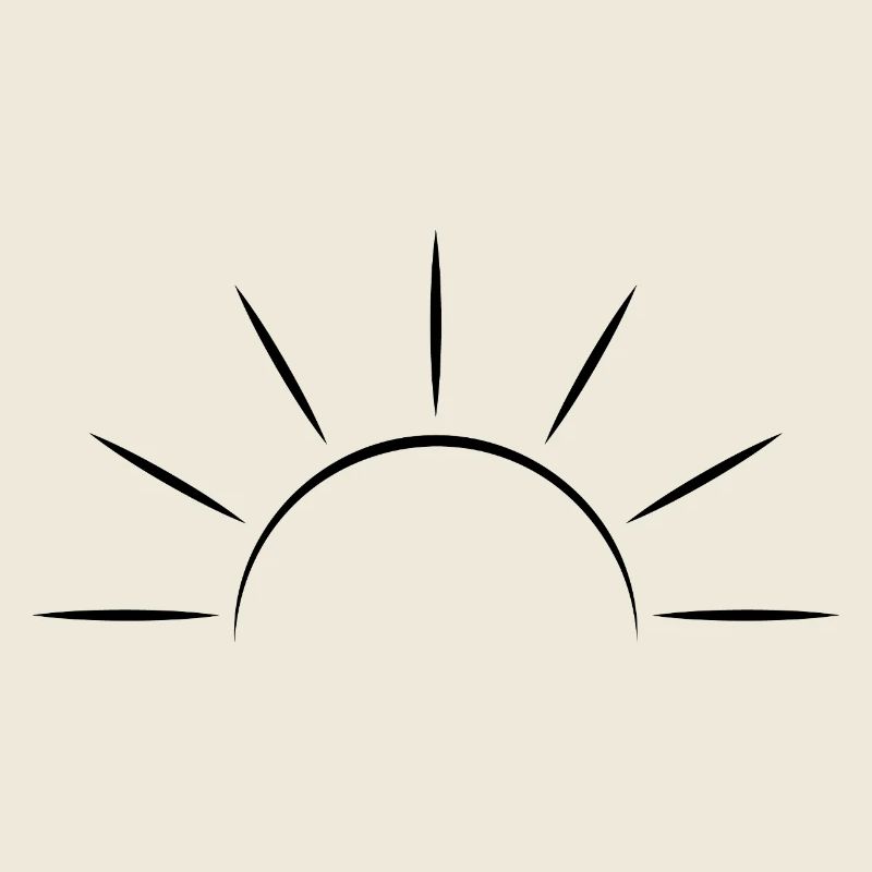 Sunrise black - Minimal Design