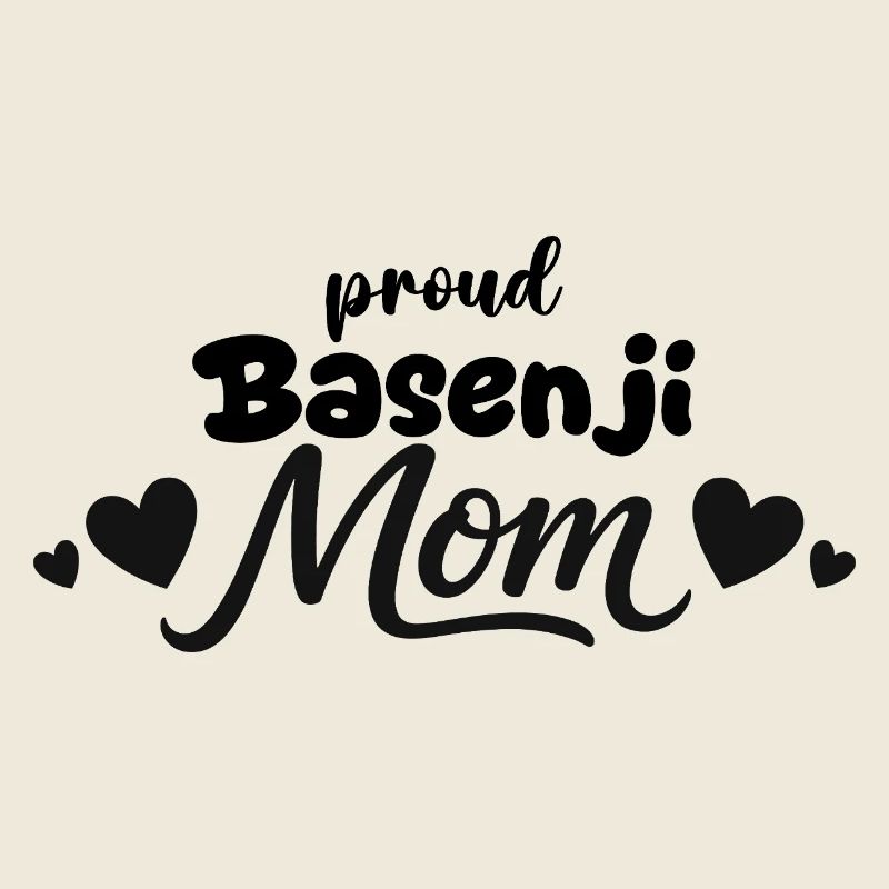 Stolze Barkless Dog Mutter, Basenji