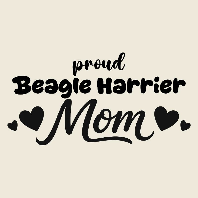 Stolze Beagle Harrier Mutter, Beagle-harrier