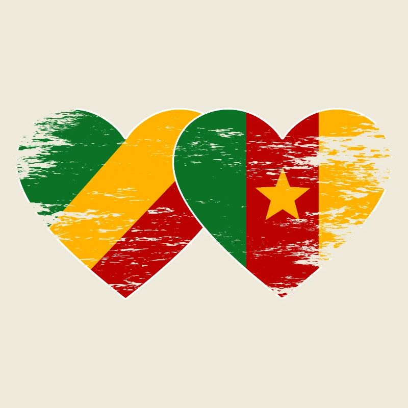 Kongo_Kamerun_Flagge_Herz_used