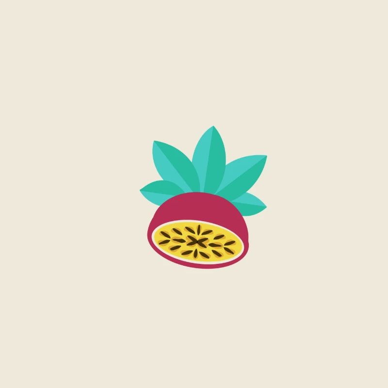 Passion Fruit Illustration – Summer Fruit Motif