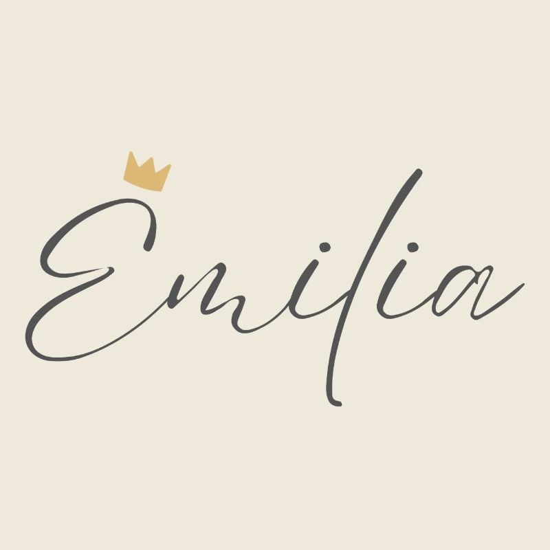 Prinzessin Emilia Crown Hemd – Name mit Buchstabe E