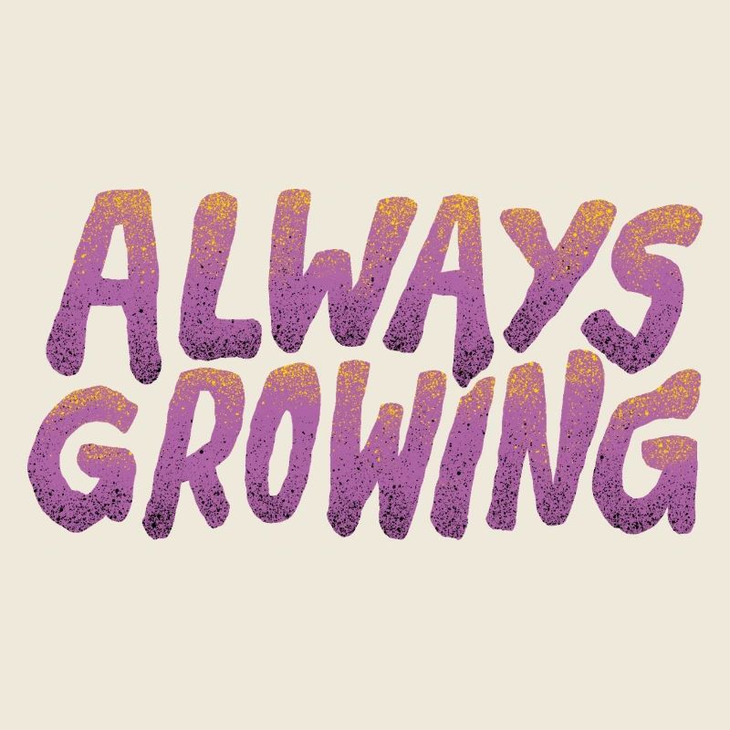 Always Growing – Retro Typografie