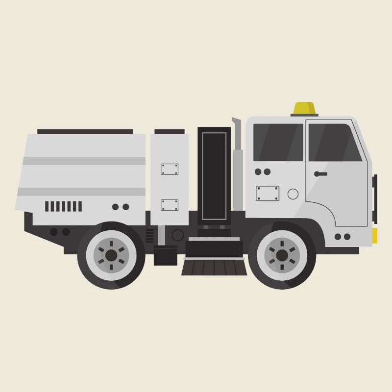 Moderner Straßenkehrer