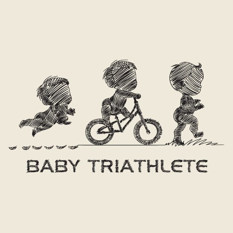 Kleiner Knopf-Triathlet