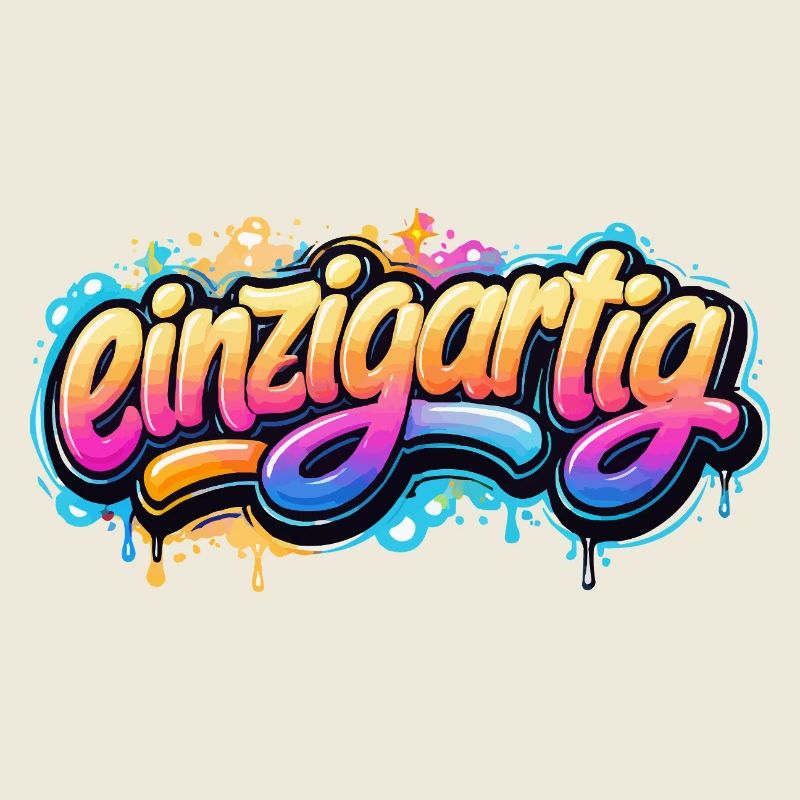 Einzigartig Graffiti Schriftzug